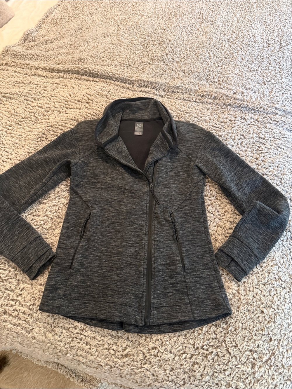 Champion Gray Heathered Zip-Up Jacket